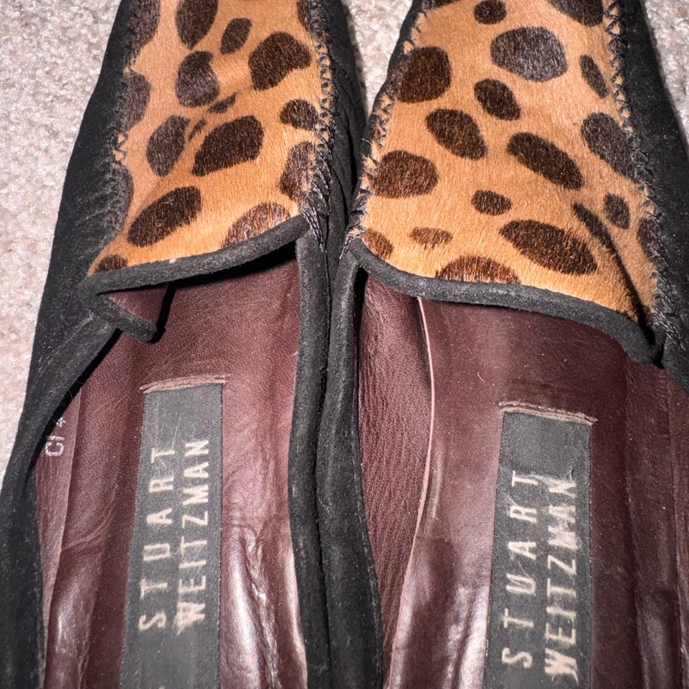 Stuart Weitzman Leopard Print Slip-On Loafers - image 5